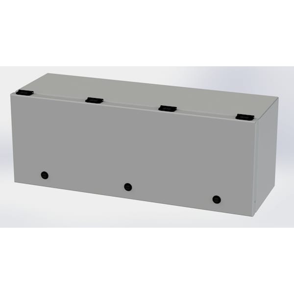 Saginaw Control & Engineering 1/4 Turn Latch Electrical Enclosures, 9 in H, 8 in D, 24 in W, NEMA 3R, 4, 12, 13, Carbon Steel SCE-L9248ELJ - main